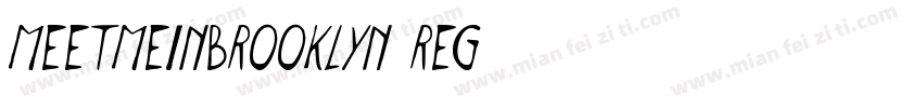 MeetMeInBrooklyn Reg字体转换
